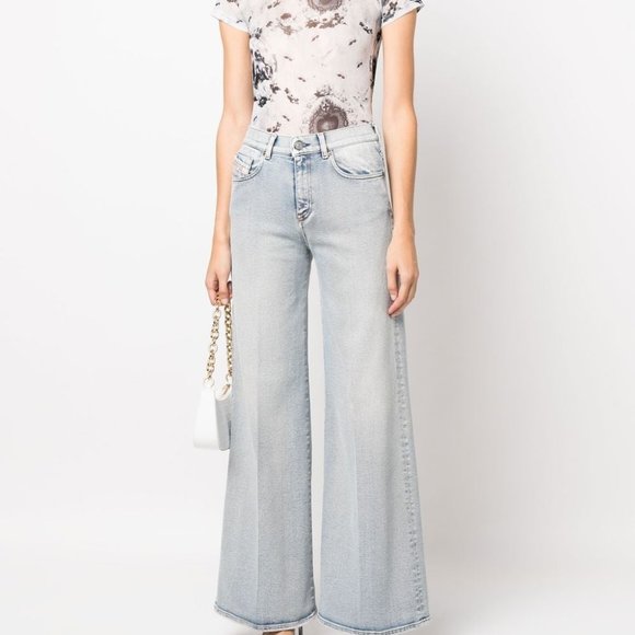 Diesel Denim - Diesel Mid-Wash Wide leg Jeans, Size 27